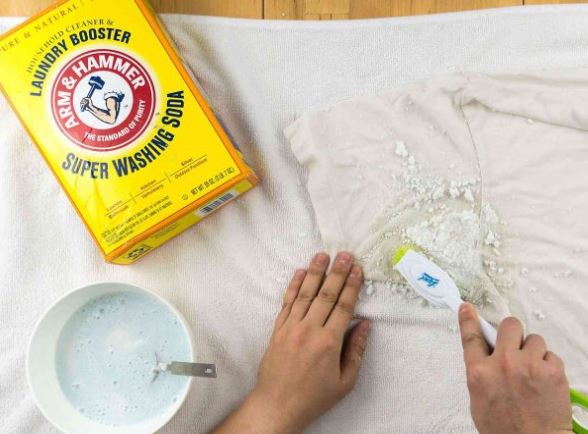 how to get bleach out of white clothes