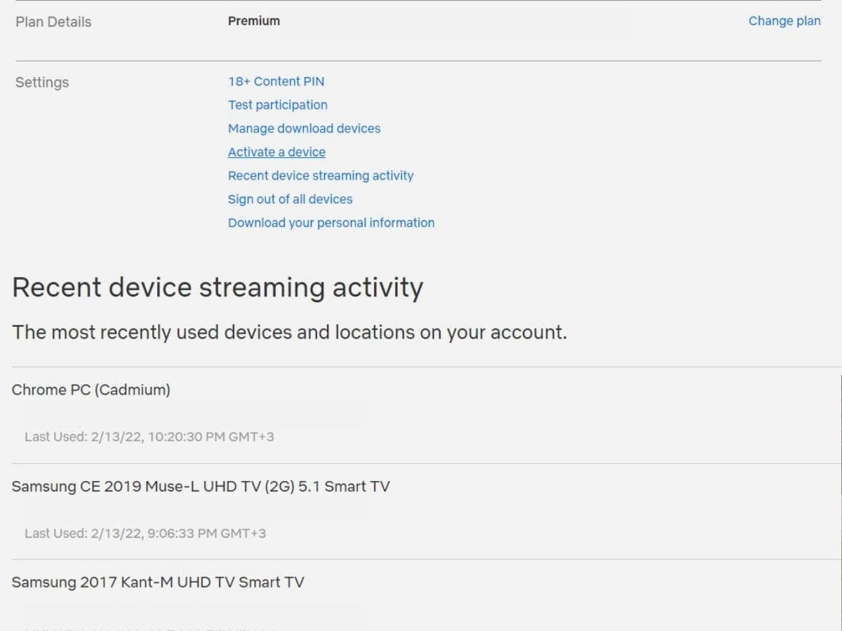 View Device Activity On Your Netflix Account
